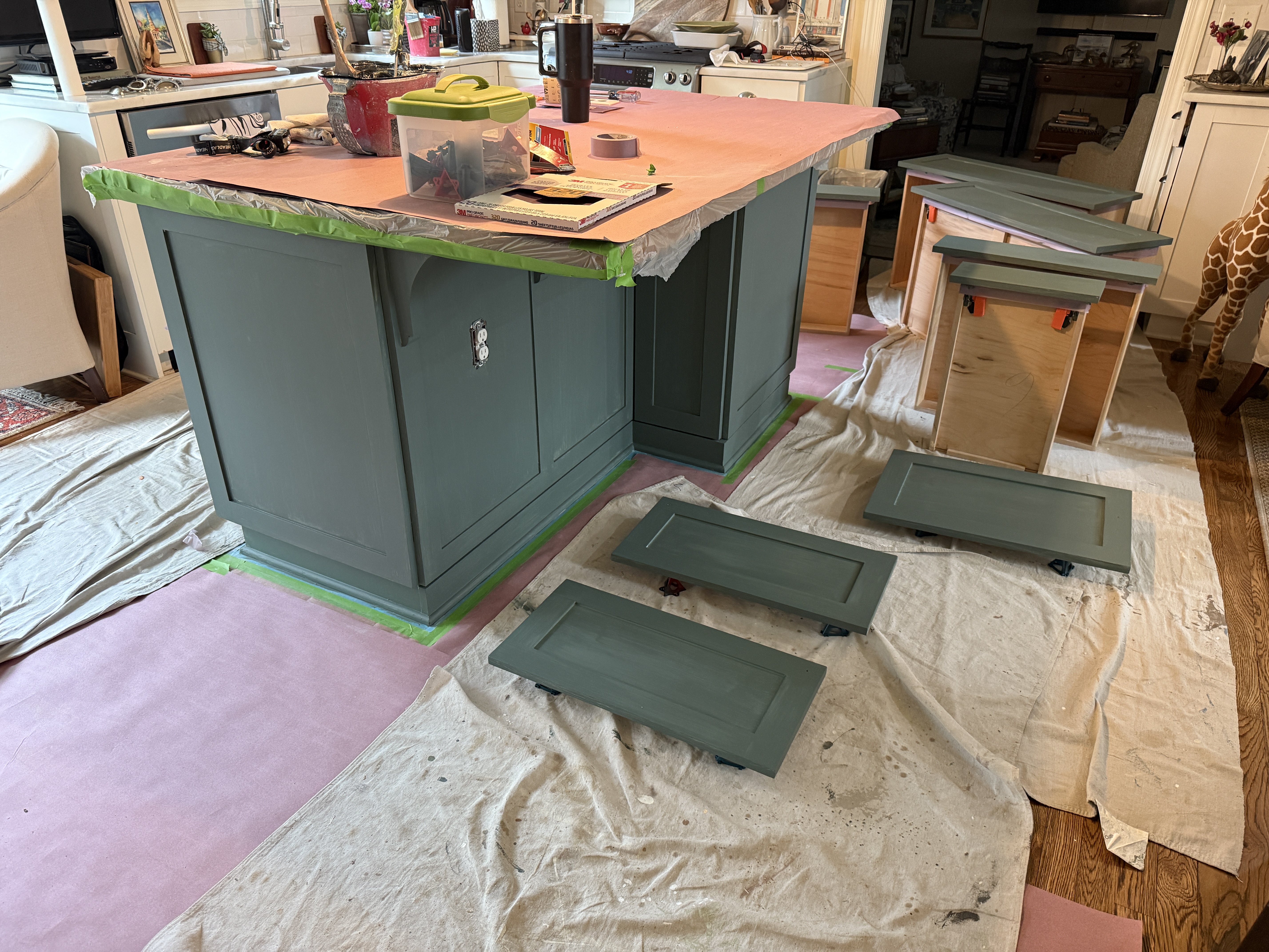 Cabinet painting example 8